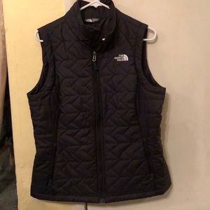 NorthFace Black quilted vest